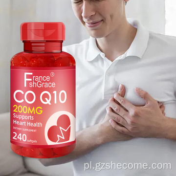 Kapsułki CoQ10 z certyfikatem GMP Zdrowie serca dla dorosłych